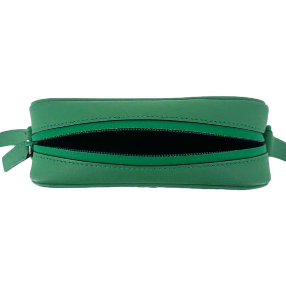 Gucci GG Rubber Effect Green Guccissima Leather Camera Crossbody